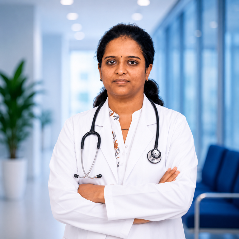 Portrait of Dr Bommineni Shravya, Pediatrics specialist at Wellness Hospitals