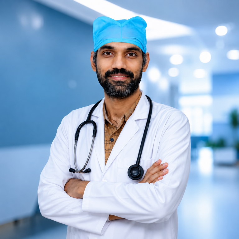 Portrait of Dr Muthuluri Tej Deep, Maxillo Facial Surgeon specialist at Wellness Hospitals