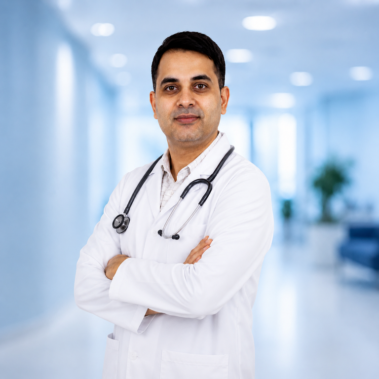 Portrait of Dr Basudev, Heamatology specialist at Wellness Hospitals