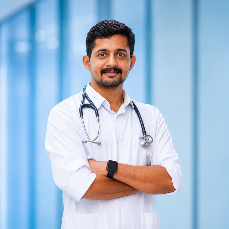 Portrait of Dr Chetan Veeramaneni, Nephrology specialist at Wellness Hospitals